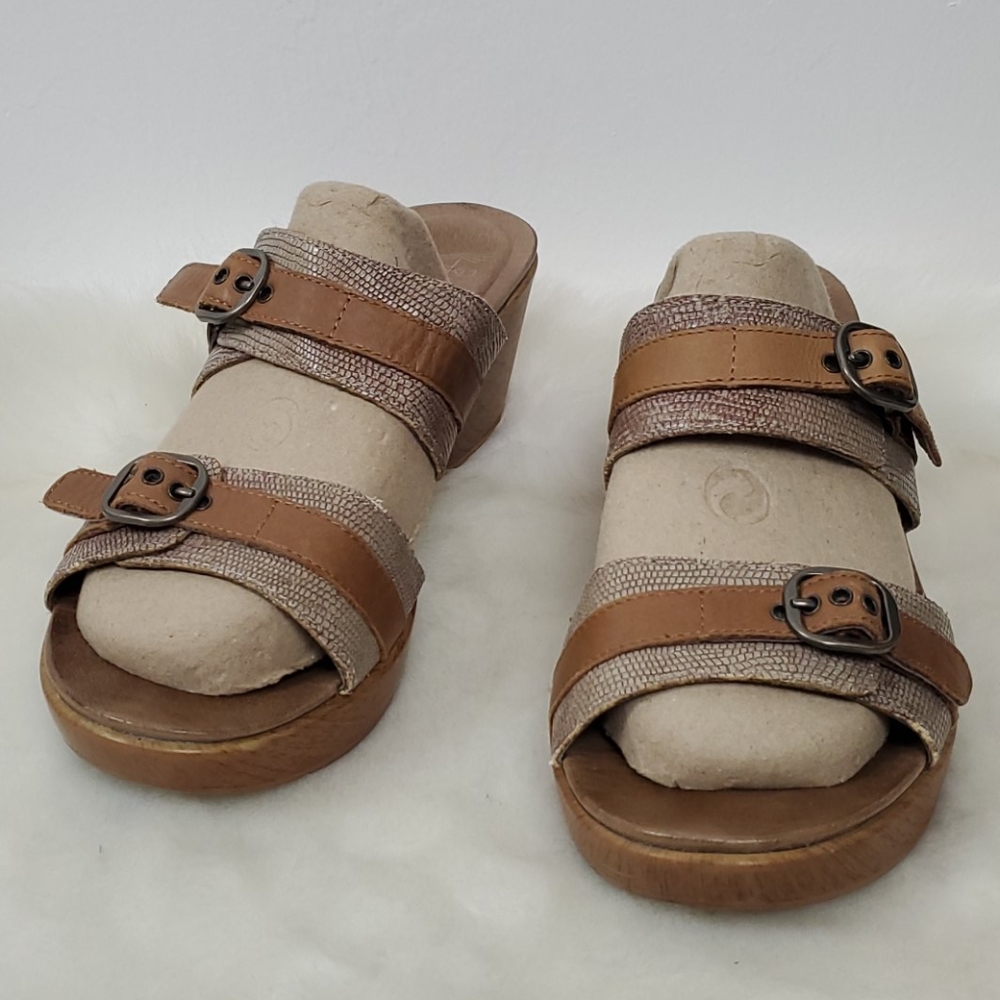 Dansko two stripes sandals clogs women size 41